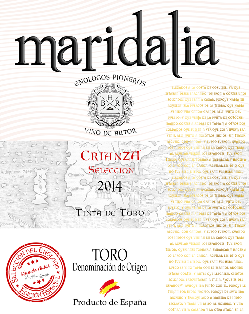 Caja Maridalia Crianza Selección D.O.Toro
